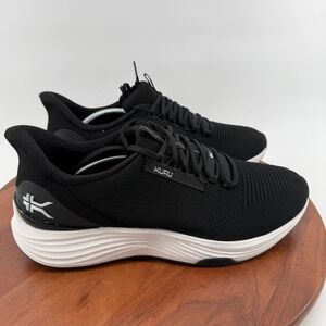 KURU ATOM 2 Mens 14 Black White Knit Athletic Running Walking Sneakers 10710140‎